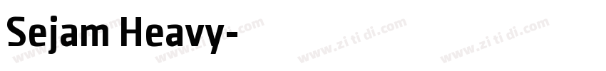 Sejam Heavy字体转换
